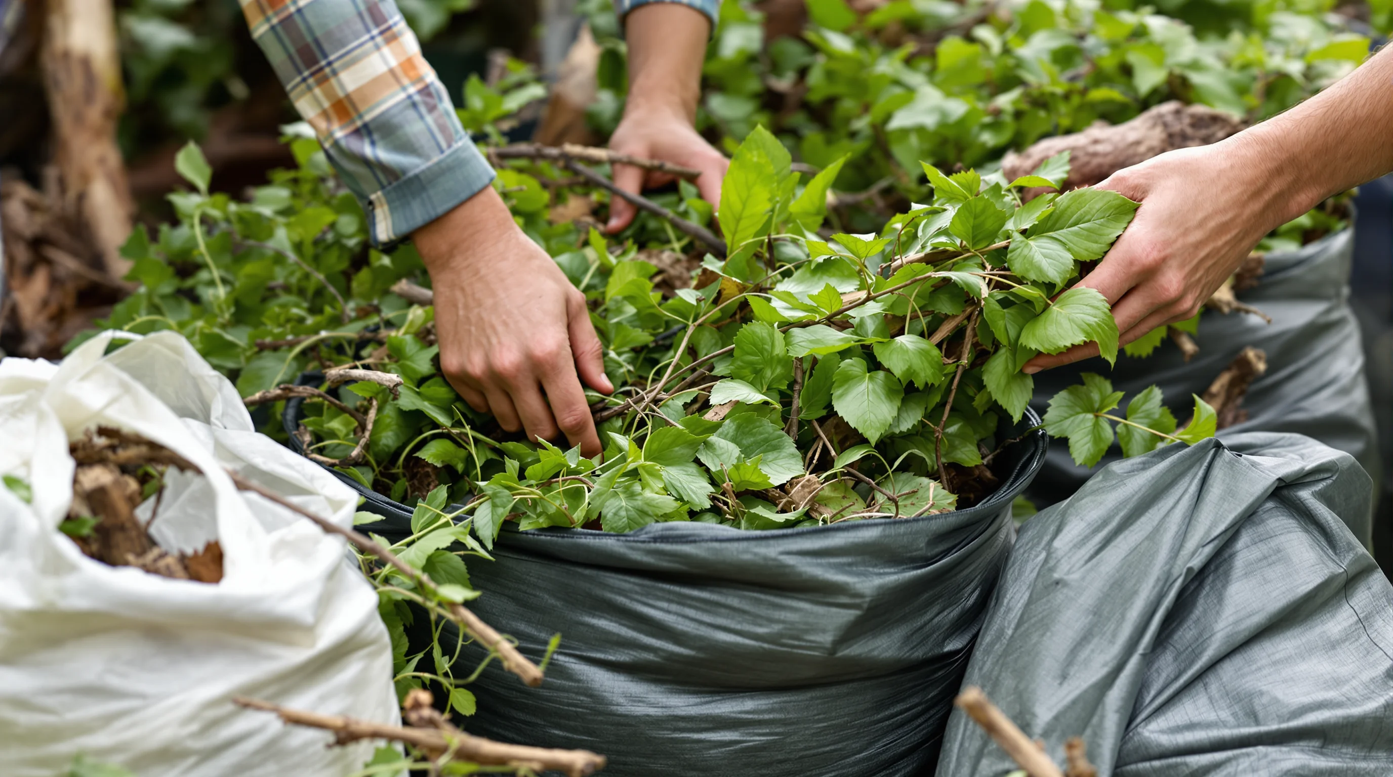 Quels types de déchets sont acceptés pour l’enlèvement des déchets verts ?